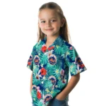 New York Mets Hawaiian Shirt Custom Hibiscus Blossoms Blue Best Selling