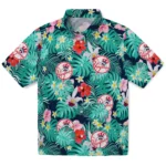 New York Yankees Hawaiian Shirt - Customized Hibiscus Blossoms Navy 1 New York Yankees Hawaiian Shirt Customized Hibiscus Blossoms Navy Best Selling