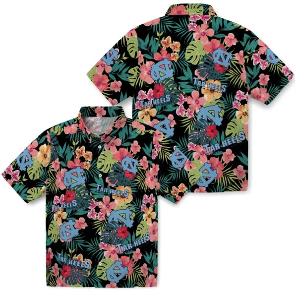 North Carolina Tar Heels Hawaiian Shirt Personalized Hibiscus Paradise High Quality