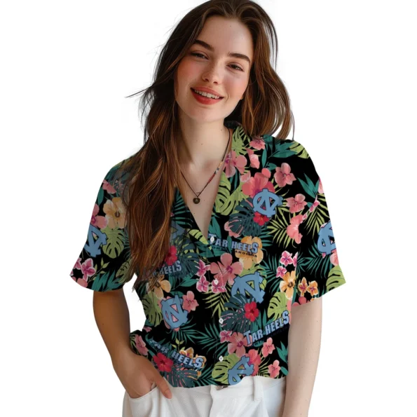 North Carolina Tar Heels Hawaiian Shirt Personalized Hibiscus Paradise Latest Model
