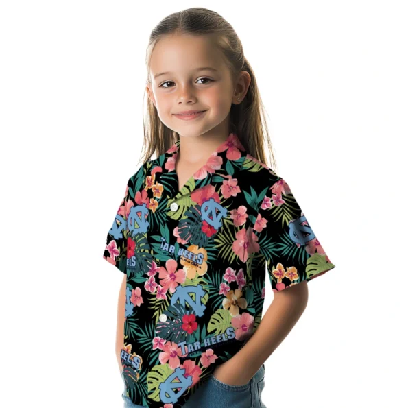 North Carolina Tar Heels Hawaiian Shirt Personalized Hibiscus Paradise Premium Grade