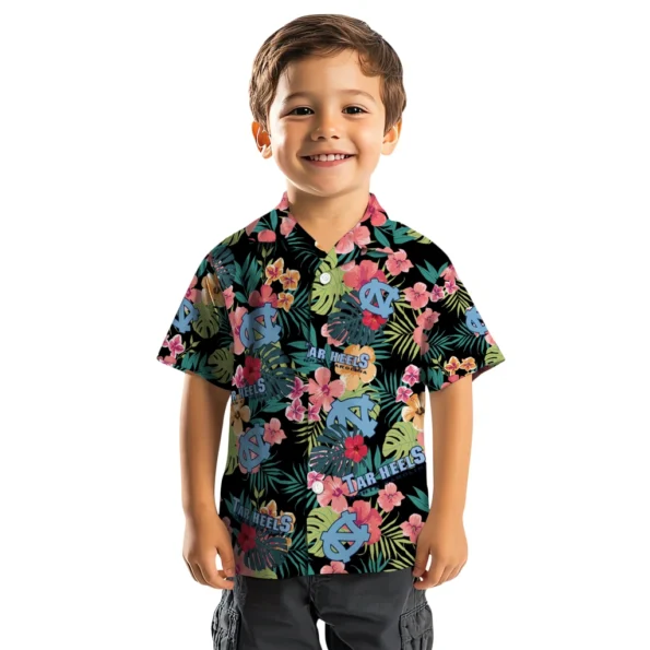 North Carolina Tar Heels Hawaiian Shirt Personalized Hibiscus Paradise Top Rated