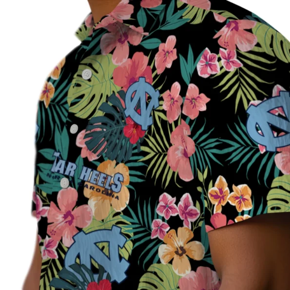 North Carolina Tar Heels Hawaiian Shirt Personalized Hibiscus Paradise Trendy