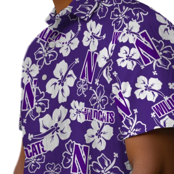 northwestern-wildcats-hawaiian-shirt-hibiscus-flower-design-trendy.webp