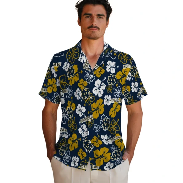 notre-dame-fighting-irish-hawaiian-shirt-hibiscus-flower-design-fashion-forward.webp