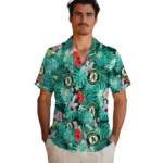 Oakland Athletics Hawaiian Shirt Personalized Hibiscus Blossoms Green Best Selling