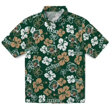 Ohio Bobcats Hawaiian Shirt - Tropical Floral Pattern