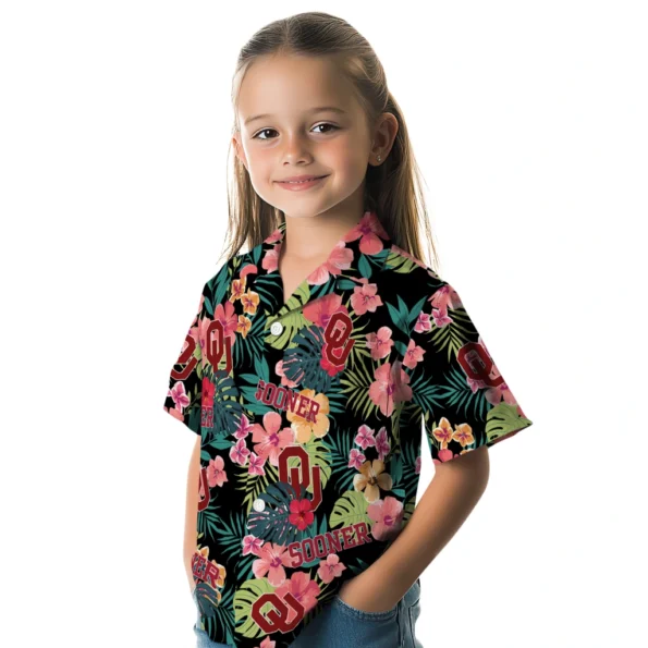 Oklahoma Sooners Hawaiian Shirt Personalized Hibiscus Paradise Premium Grade Oklahoma Sooners Hawaiian Shirt Personalized Hibiscus Paradise Premium Grade