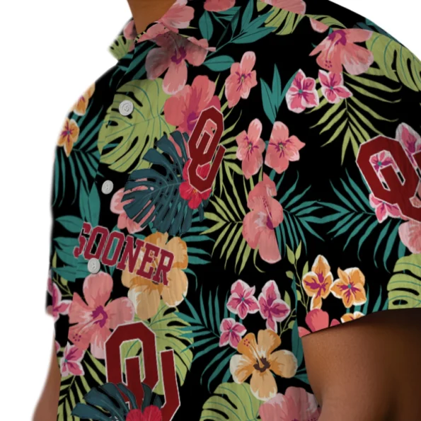 Oklahoma Sooners Hawaiian Shirt Personalized Hibiscus Paradise Trendy Oklahoma Sooners Hawaiian Shirt Personalized Hibiscus Paradise Trendy