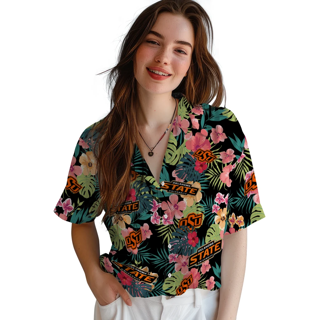 Oklahoma State Cowboys Hawaiian Shirt Custom Hibiscus Paradise Latest Model Oklahoma State Cowboys Hawaiian Shirt Custom Hibiscus Paradise Latest Model