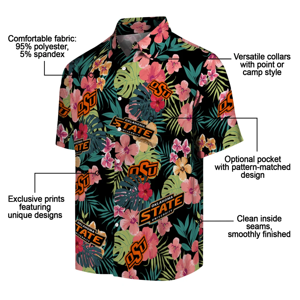 Oklahoma State Cowboys Hawaiian Shirt Custom Hibiscus Paradise New Arrival Oklahoma State Cowboys Hawaiian Shirt Custom Hibiscus Paradise New Arrival