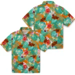 Oklahoma State Cowboys Hawaiian Shirt Customized Hibiscus Blossoms Orange Best Selling