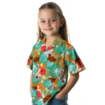 Oklahoma State Cowboys Hawaiian Shirt Customized Hibiscus Blossoms Orange Best Selling