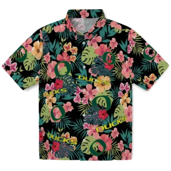 Oregon Ducks Hawaiian Shirt Customized Hibiscus Paradise Best Selling