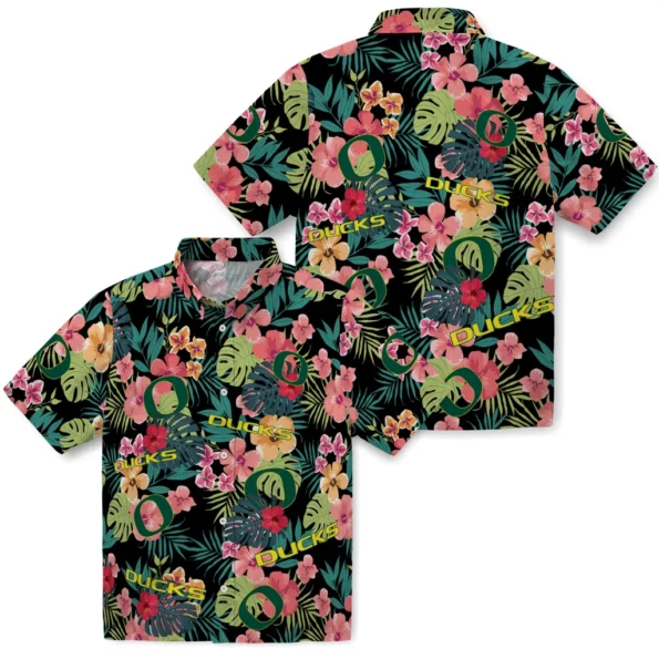 Oregon Ducks Hawaiian Shirt Customized Hibiscus Paradise High Quality Oregon Ducks Hawaiian Shirt Customized Hibiscus Paradise High Quality