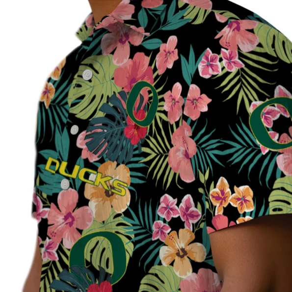 Oregon Ducks Hawaiian Shirt Customized Hibiscus Paradise Trendy Oregon Ducks Hawaiian Shirt Customized Hibiscus Paradise Trendy