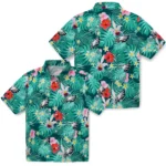 Philadelphia Eagles Hawaiian Shirt Custom Hibiscus Blossoms Green Best Selling