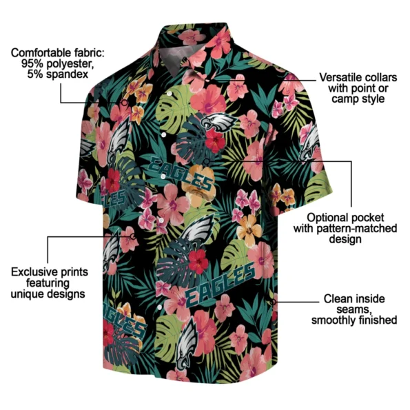Philadelphia Eagles Hawaiian Shirt Personalized Hibiscus Paradise New Arrival
