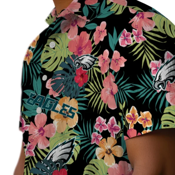 Philadelphia Eagles Hawaiian Shirt Personalized Hibiscus Paradise Trendy
