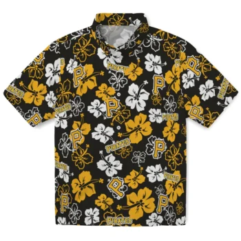 Pittsburgh Pirates Hawaiian Shirt - Tropical Floral Pattern