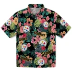 Pittsburgh Steelers Hawaiian Shirt - Custom Hibiscus Paradise 1 Pittsburgh Steelers Hawaiian Shirt Custom Hibiscus Paradise Best Selling