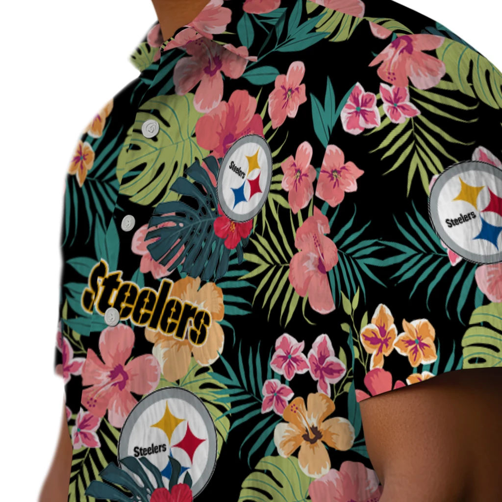 Pittsburgh Steelers Hawaiian Shirt Custom Hibiscus Paradise Trendy Pittsburgh Steelers Hawaiian Shirt Custom Hibiscus Paradise Trendy