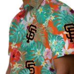 San Francisco Giants Hawaiian Shirt Custom Hibiscus Blossoms Orange Best Selling