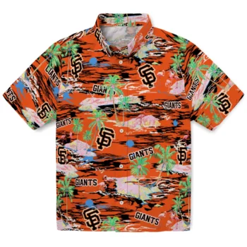 San Francisco Giants Hawaiian Shirt - Tropical Palms