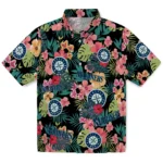 Seattle Mariners Hawaiian Shirt - Custom Hibiscus Paradise 1 Seattle Mariners Hawaiian Shirt Custom Hibiscus Paradise Best Selling