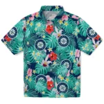 Seattle Mariners Hawaiian Shirt - Customized Hibiscus Blossoms Navy Blue 1 Seattle Mariners Hawaiian Shirt Customized Hibiscus Blossoms Navy Blue Best Selling