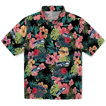 Seattle Seahawks Hawaiian Shirt Personalized Hibiscus Paradise Best Selling