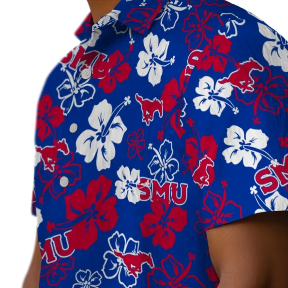 smu-mustangs-hawaiian-shirt-hibiscus-flower-design-trendy.webp