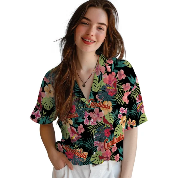 St Louis Cardinals Hawaiian Shirt Customized Hibiscus Paradise Latest Model St Louis Cardinals Hawaiian Shirt Customized Hibiscus Paradise Latest Model