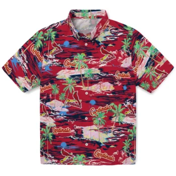 St. Louis Cardinals Hawaiian Shirt - Tropical Palms