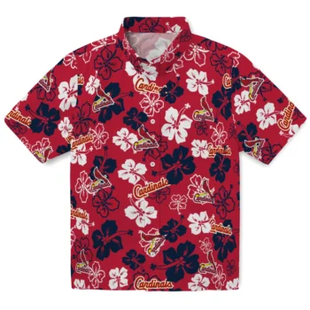 St. Louis Cardinals Hawaiian Shirt - Tropical Floral Pattern