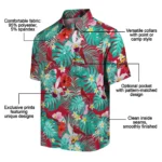 St Louis Cardinals Hawaiian Shirt Personalized Hibiscus Blossoms Red Best Selling