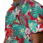 St Louis Cardinals Hawaiian Shirt Personalized Hibiscus Blossoms Red Best Selling