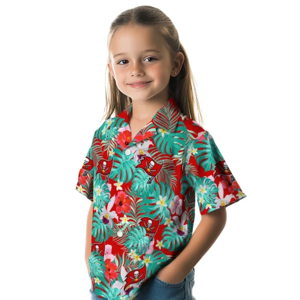 Tampa Bay Buccaneers Hawaiian Shirt Customized Hibiscus Blossoms Red Premium Grade Tampa Bay Buccaneers Hawaiian Shirt Customized Hibiscus Blossoms Red Premium Grade