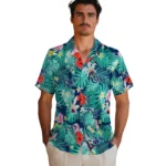 Tampa Bay Rays Hawaiian Shirt Custom Hibiscus Blossoms Navy Best Selling