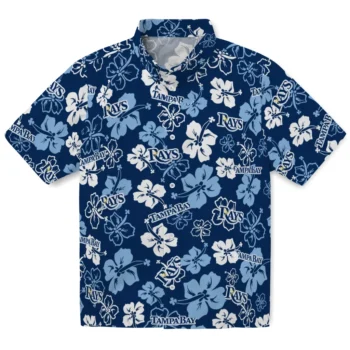 Tampa Bay Rays Hawaiian Shirt - Tropical Floral Pattern