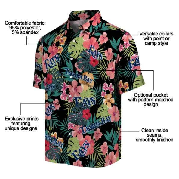 Tampa Bay Rays Hawaiian Shirt Personalized Hibiscus Paradise New Arrival Tampa Bay Rays Hawaiian Shirt Personalized Hibiscus Paradise New Arrival