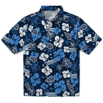 Tennessee Titans Hawaiian Shirt - Tropical Floral Pattern