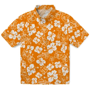 Tennessee Volunteers Hawaiian Shirt - Tropical Floral Pattern