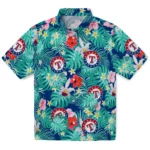 Texas Rangers Hawaiian Shirt - Customized Hibiscus Blossoms Blue 1 Texas Rangers Hawaiian Shirt Customized Hibiscus Blossoms Blue Best Selling