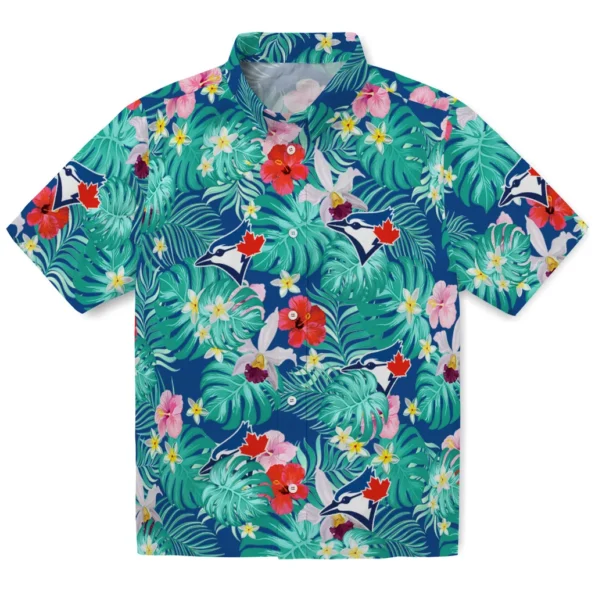 Toronto Blue Jays Hawaiian Shirt Personalized Hibiscus Blossoms Blue Best Selling Toronto Blue Jays Hawaiian Shirt Personalized Hibiscus Blossoms Blue Best Selling