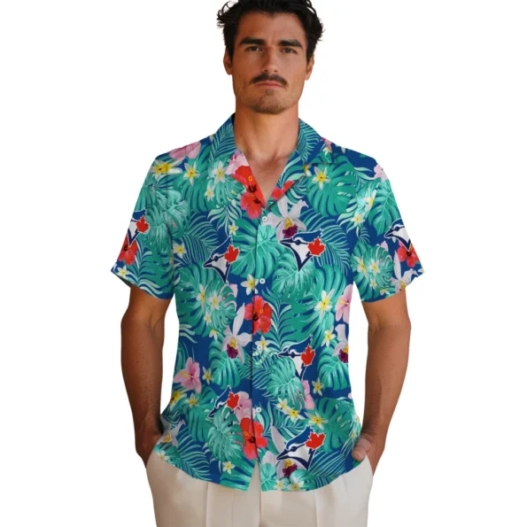 Toronto Blue Jays Hawaiian Shirt Personalized Hibiscus Blossoms Blue Fashion Forward Toronto Blue Jays Hawaiian Shirt Personalized Hibiscus Blossoms Blue Fashion Forward