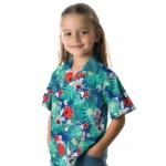 Toronto Blue Jays Hawaiian Shirt Personalized Hibiscus Blossoms Blue Best Selling