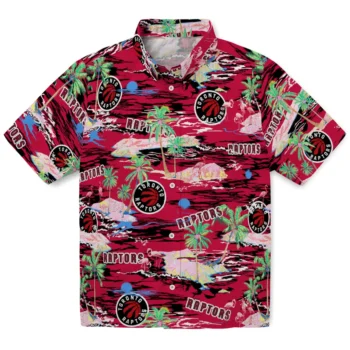 Toronto Raptors Hawaiian Shirt - Tropical Palms