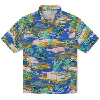 UCLA Bruins Hawaiian Shirt - Tropical Palms
