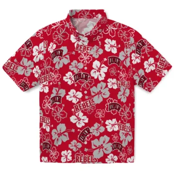 UNLV Rebels Hawaiian Shirt - Tropical Floral Pattern
